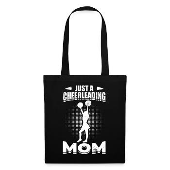 Juste une maman pom-pom girl - Sac en tissu - noir - Devant