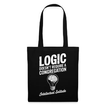 Logique Solitude Ampoule Tee - Sac en tissu - noir - Devant