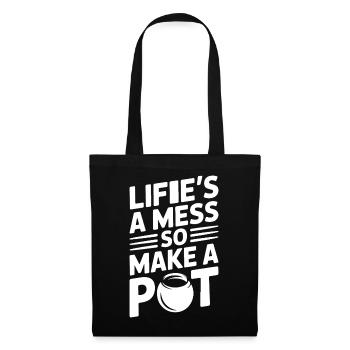Pottery Artists Mess Make A Pot Pottery - Tote Bag - black - Front