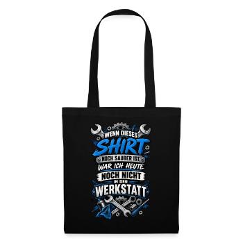 Werkstatt Schrauber - Stoffbeutel - Schwarz - Vorne