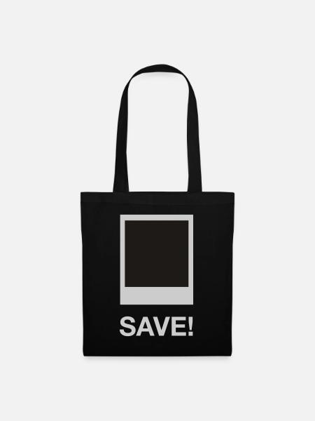 save me - Stoffbeutel - Schwarz