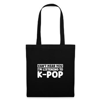 Südkorea k-pop Südkorea Geschenk - Stoffbeutel - Schwarz - Vorne