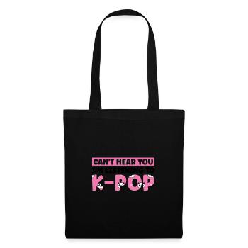 Südkorea k-pop Südkorea Geschenk - Stoffbeutel - Schwarz - Vorne