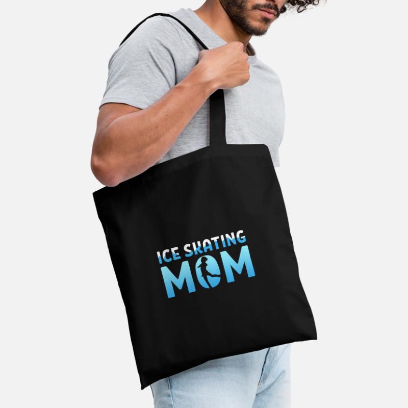 Schlittschuh Eislauf Mutter Mama Muttertag Stoffbeutel