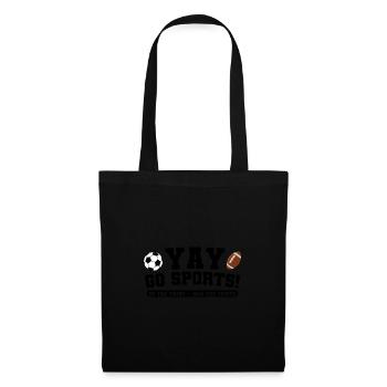 baller fussball baller Geschenk - Stoffbeutel - Schwarz - Vorne