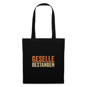 Geselle 2023 Prüfung Gesellen Prüfung Geschenk - Stoffbeutel - Schwarz - Vorne