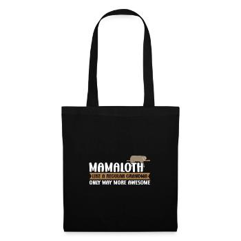 Oma Faultier Faultier Mama Oma Geschenk - Stoffbeutel - Schwarz - Vorne