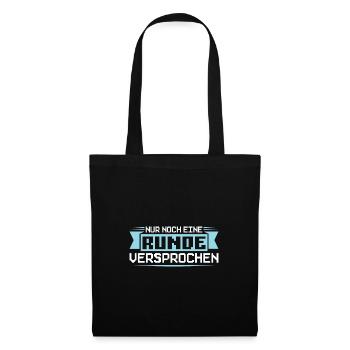 Gaming Zocken Gamer Geschenk - Stoffbeutel - Schwarz - Vorne