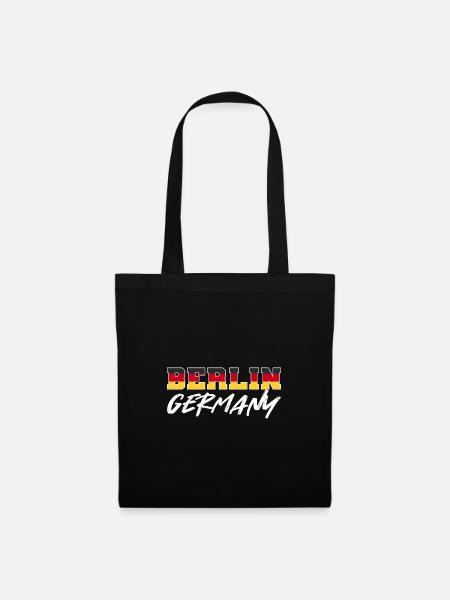 Deutschland Berlin - Stoffbeutel - Schwarz