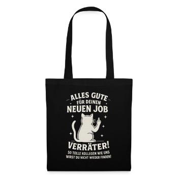 Collègues Adieu Collègue Changement de poste - Sac en tissu - noir - Devant