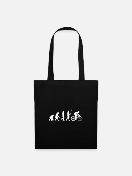 Cycling Evolution - Stoffbeutel - Schwarz