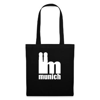 Servus - Greetings from Munich - Frauenkirche - Tote Bag - black - Front