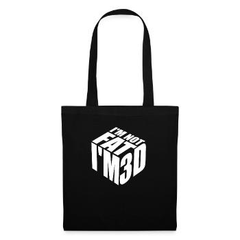 Je ne suis pas gros, je suis 3D - Sac en tissu - noir - Devant