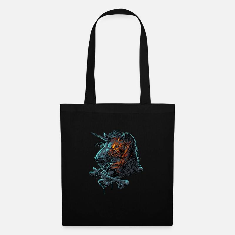 Totes Einhorn Zombie Dead Unicorn Pferd Geschenk - Stoffbeutel - Schwarz
