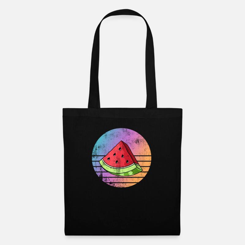 Wassermelone - Stoffbeutel - Schwarz