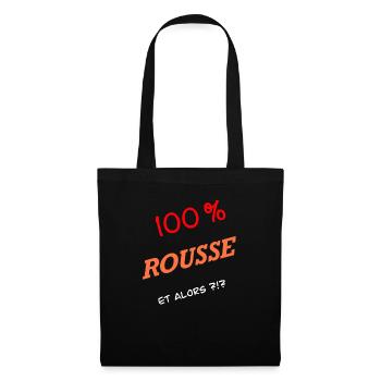 100% rousse et alors - Sac en tissu - noir - Devant