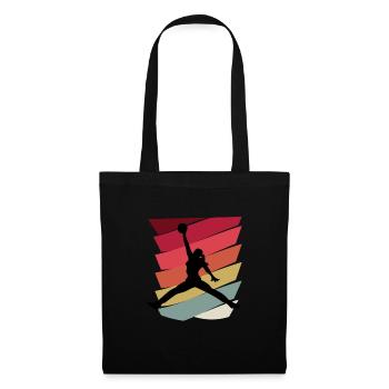 Basketball Girl Geschenkidee - Stoffbeutel - Schwarz - Vorne