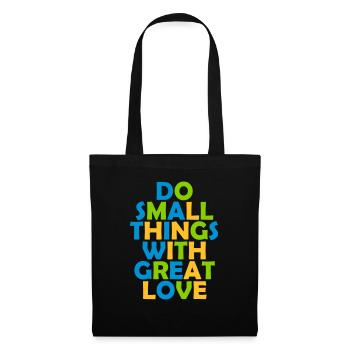 Quote do small things - Tote Bag - black - Front