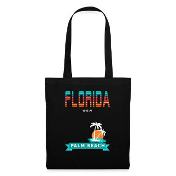 Florida USA - Palm Beach - Tote Bag - black - Front