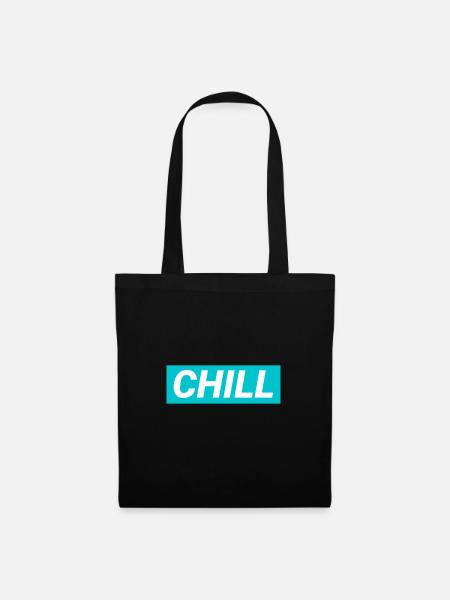 Chill doch - Stoffbeutel - Schwarz
