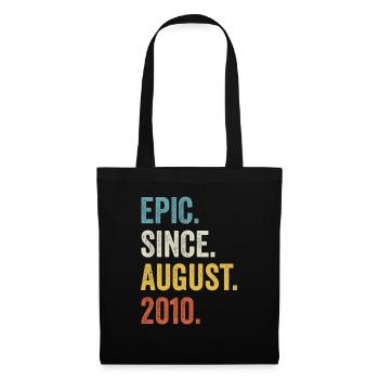 Epic Since August 2010 12. Geburtstag - Stoffbeutel - Schwarz - Vorne