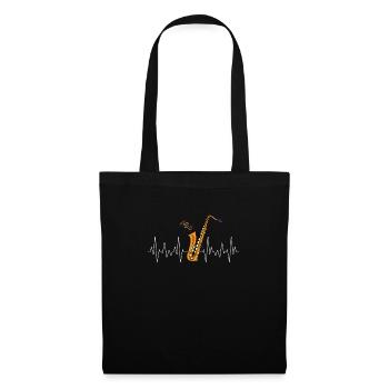 Battement De Coeur Basse Clarinette - Sac en tissu - noir - Devant