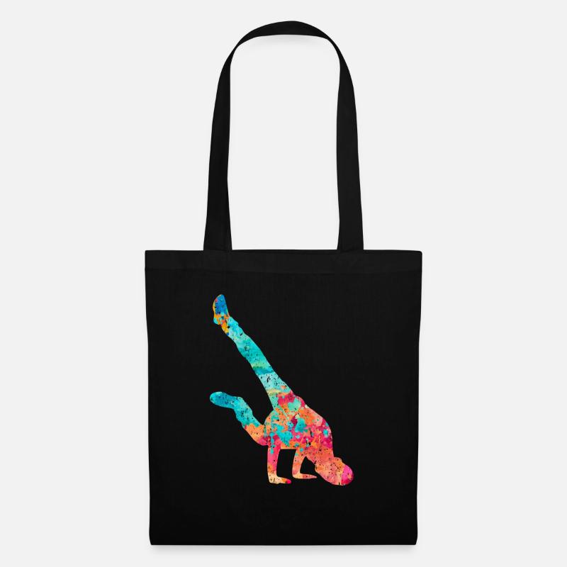 Breakdance Breakdancer PopArt - Stoffbeutel - Schwarz