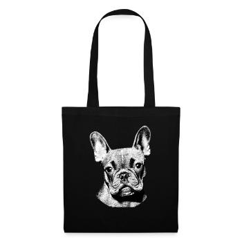 Dog Dog Owner Bulldog Dogs Dog Owner - Sac en tissu - noir - Devant