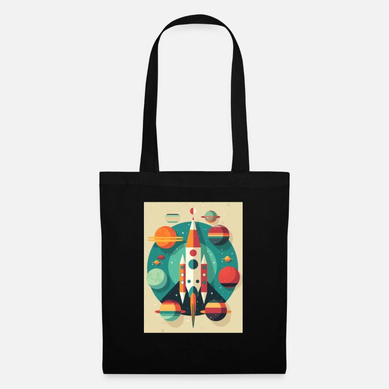 Rocket Launch Raketenstart - Tote Bag - black