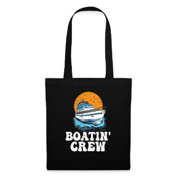 Motorboating Squad Pontoon Boatin Crew Lake Life - Stoffbeutel - Schwarz - Vorne