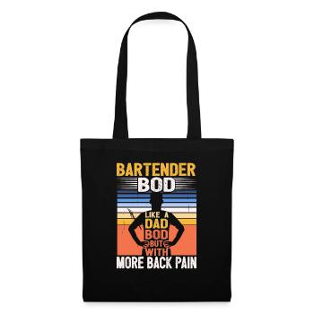 Bartender Bod Like A Dad Bod Biology Teacher - Tote Bag - black - Front