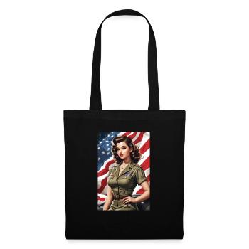 Pinup - Stoffbeutel - Schwarz - Vorne