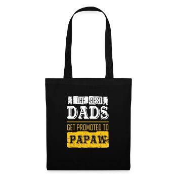 The Best Dads Get Promoted To Papaw - Tote Bag - black - Front