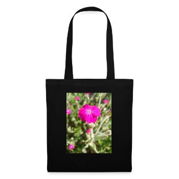 Rosennelke Kronen-Lichtnelke Lychnis coronaria - Stoffbeutel - Schwarz - Vorne