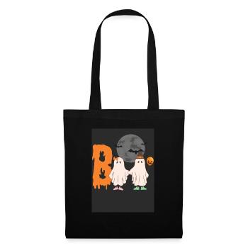 Halloween Boo - Stoffbeutel - Schwarz - Vorne