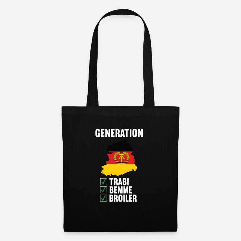 Generation Trabbi Bemme Broiler DDR Ddr-fernsehen - Stoffbeutel - Schwarz