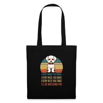 Chaque collation que vous préparez Malteser Malteser. - Sac en tissu - noir - Devant