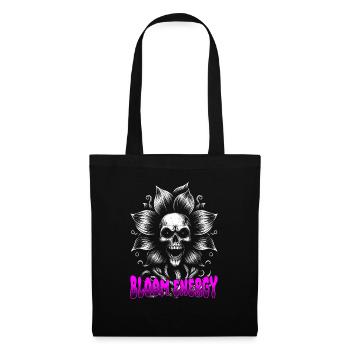 Bloom Energy Sinister Skull Flower Face - Tote Bag - black - Front