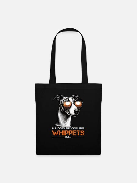 All Dogs are Cool Whippet Windhund Whippets - Stoffbeutel - Schwarz