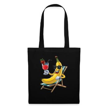 Banana - Stoffbeutel - Schwarz - Vorne
