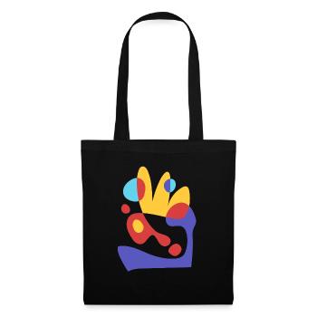 abstract tropical beeze - bauhaus style - Tote Bag - black - Front