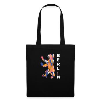 Ours de Berlin - Sac en tissu - noir - Devant
