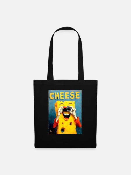 "Cheese" by van Gogh - Stoffbeutel - Schwarz