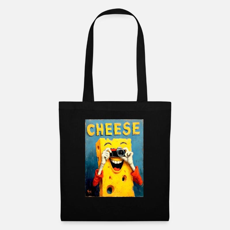 "Cheese" by van Gogh - Stoffbeutel - Schwarz