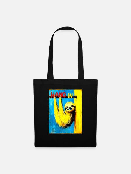 "Hang in there" by van Gogh - Stoffbeutel - Schwarz