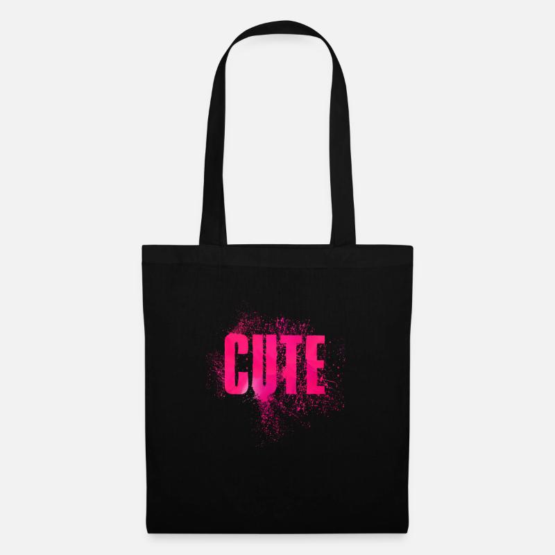 Cute - Stoffbeutel - Schwarz