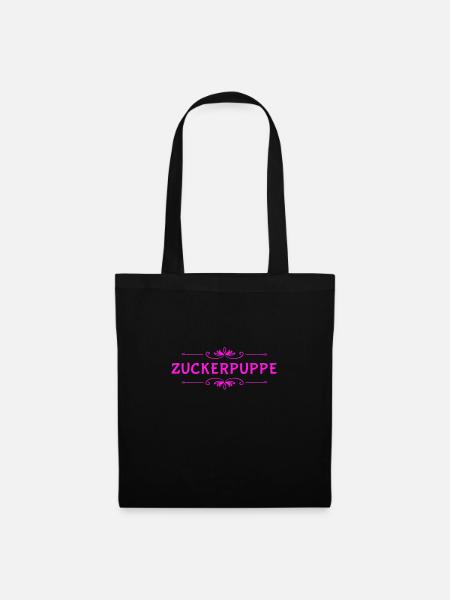 Zuckerpuppe - Stoffbeutel - Schwarz