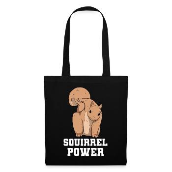 Squirrel Power Eichhörnchen - Sac en tissu - noir - Devant