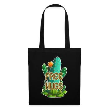Câlins gratuits - Câlins pour Umme - Cactus - Sac en tissu - noir - Devant