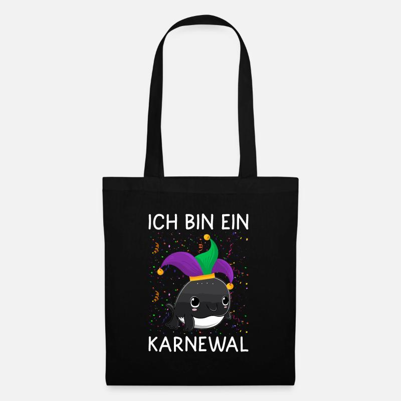 Ich bin ein Karnewal Karneval Fasching Kostüm - Stoffbeutel - Schwarz